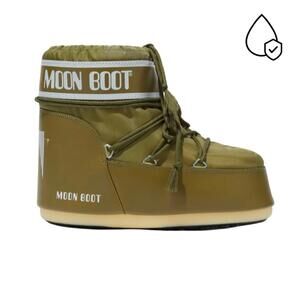 NEW MOON BOOT women's icon low nylon boots in khaki